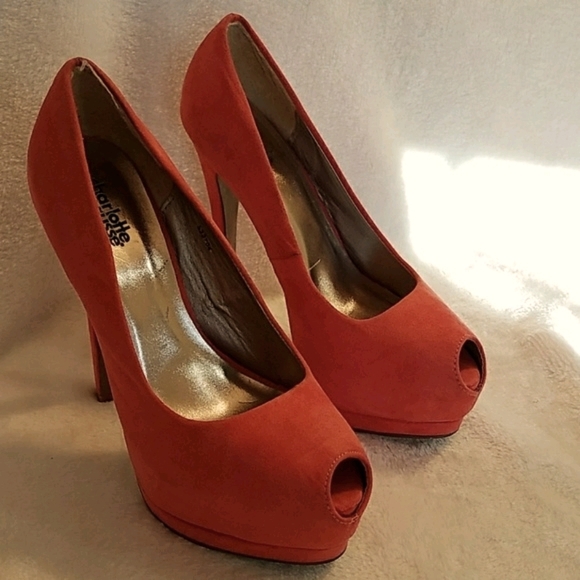 Orange Plataform heels - Picture 3 of 7